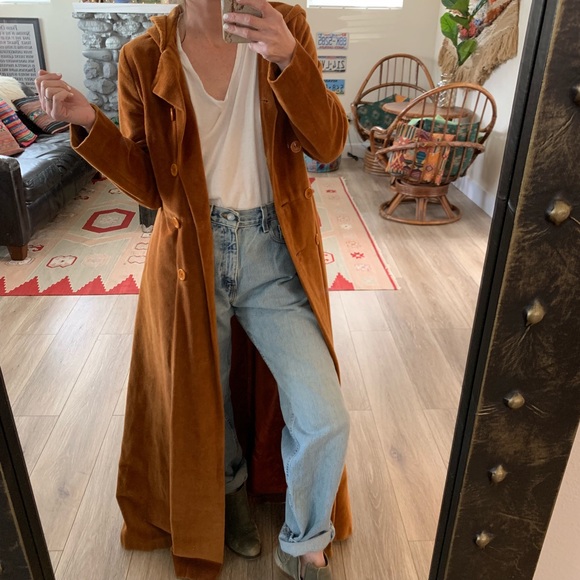 rust duster coat